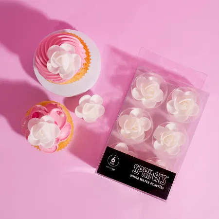 Sprinks White Wafer Rosettes