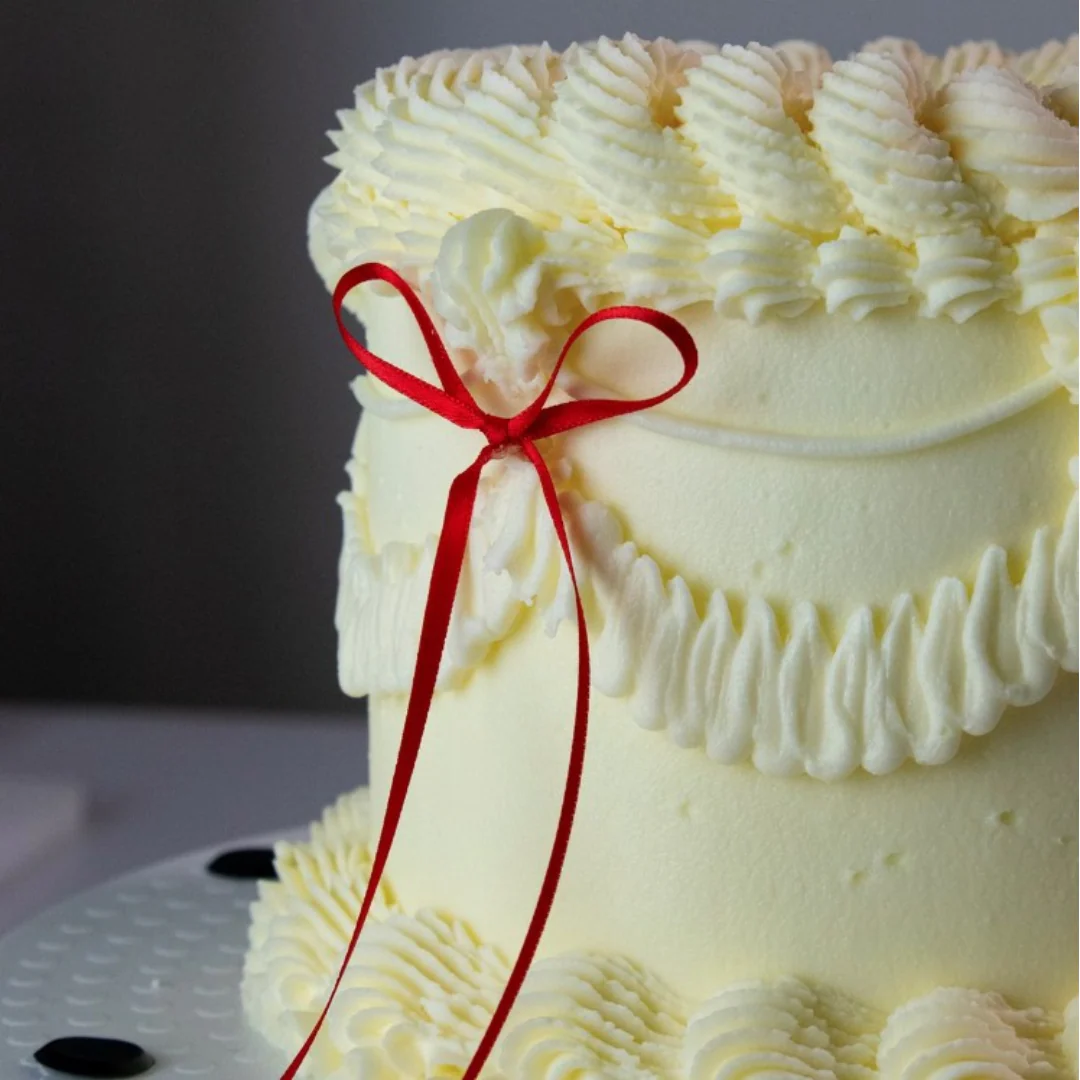 PME Ribbon Bow Cake Toppers Red