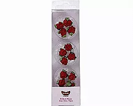 Red Roses Edible Toppers