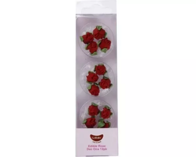 GoBake Red Roses Edible Toppers
