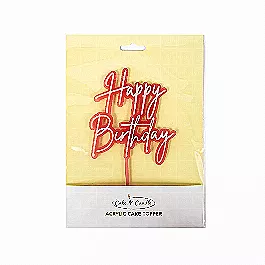 Happy Birthday - Pink OpaquePink