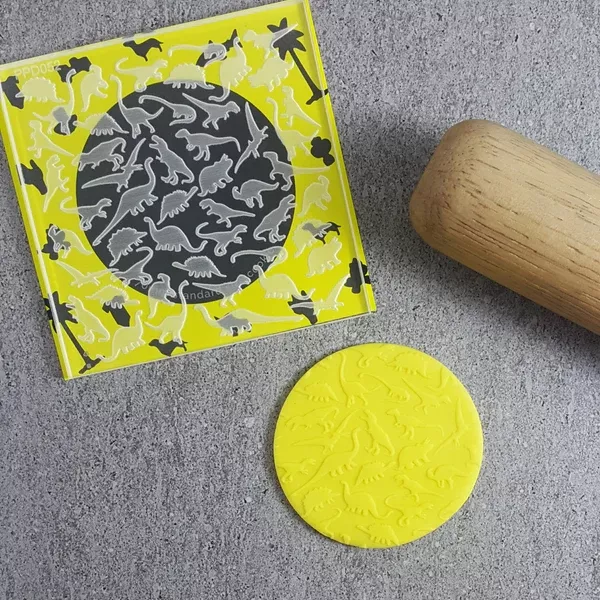 Custom Cookie Cutters Dinosaur Pattern Plate