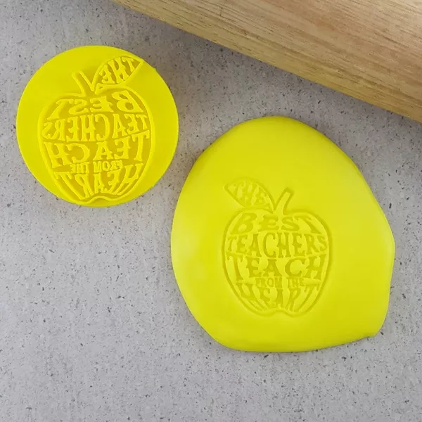 Custom Cookie Cutters The Best Teachers Teach From the Heart Embosser