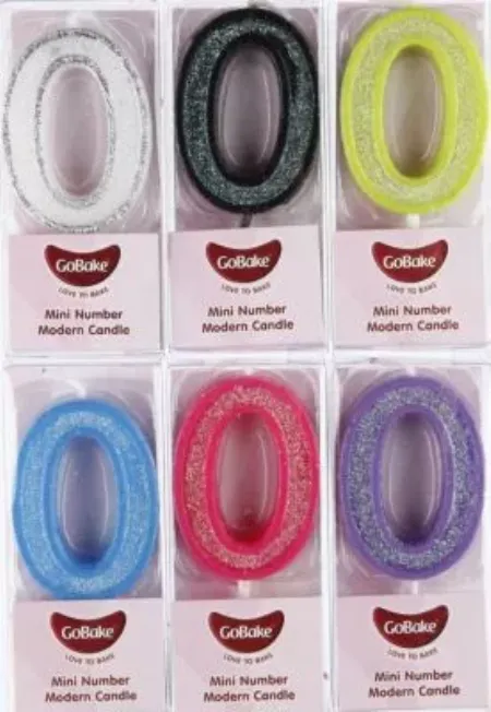 GoBake Mini Number 0 Candle GoBake Mini Number 0 Candle
