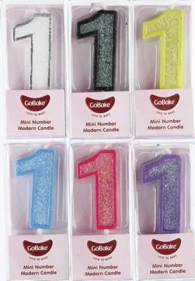 GoBake Mini Number 1 Candle