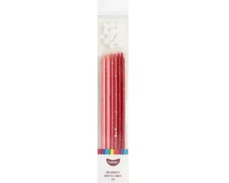 GoBake Pink Charlotte 18cm Candles GoBake Pink Charlotte 18cm Candles