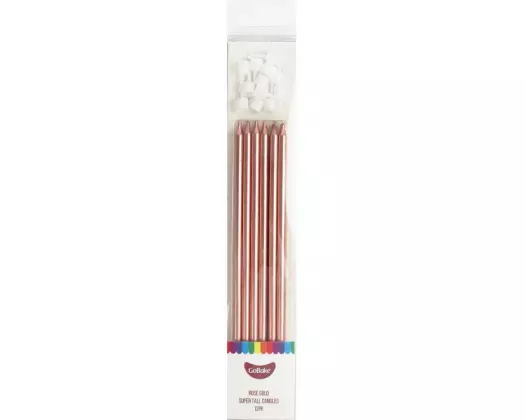 GoBake Rose Gold 18cm Candles