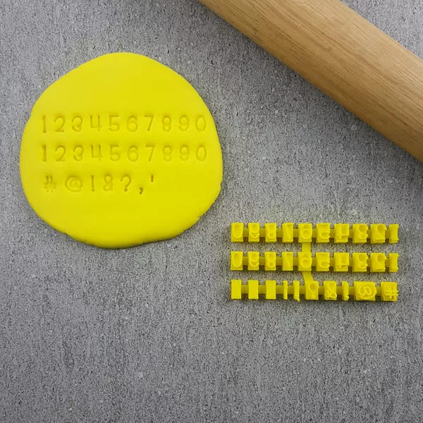 Custom Cookie Cutters Handwriting Number Set