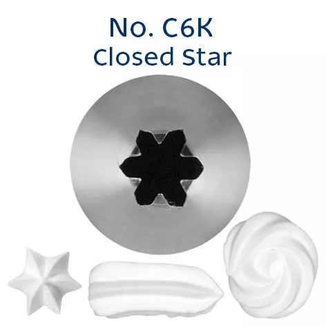 C6K Closed Star Piping Tip