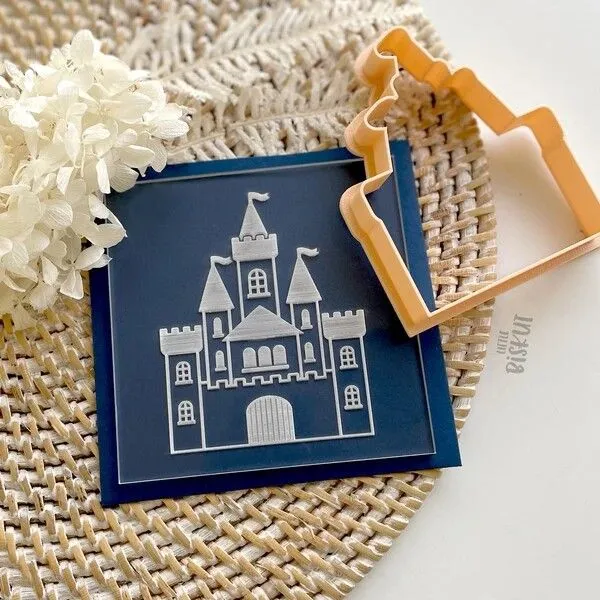 Little Biskut Castle Cutter & Debosser Set