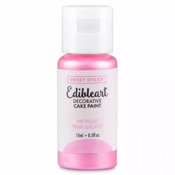 Sweet Sticks EdibleArt Paint - Metallic Pink Gelato