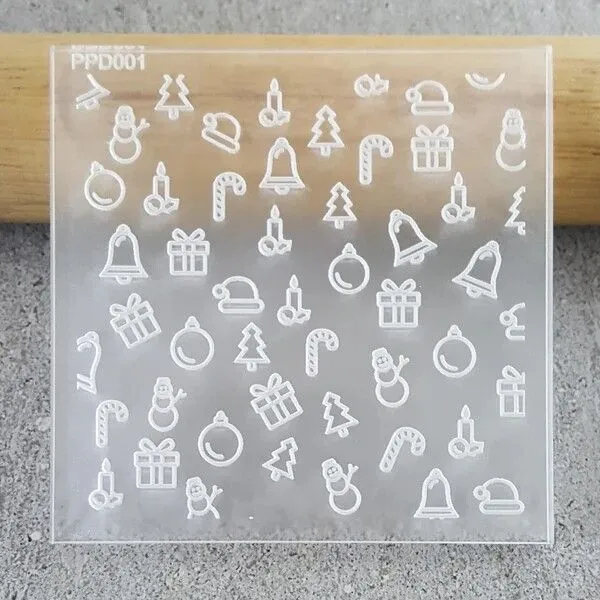 Custom Cookie Cutters Christmas Pattern Plate
