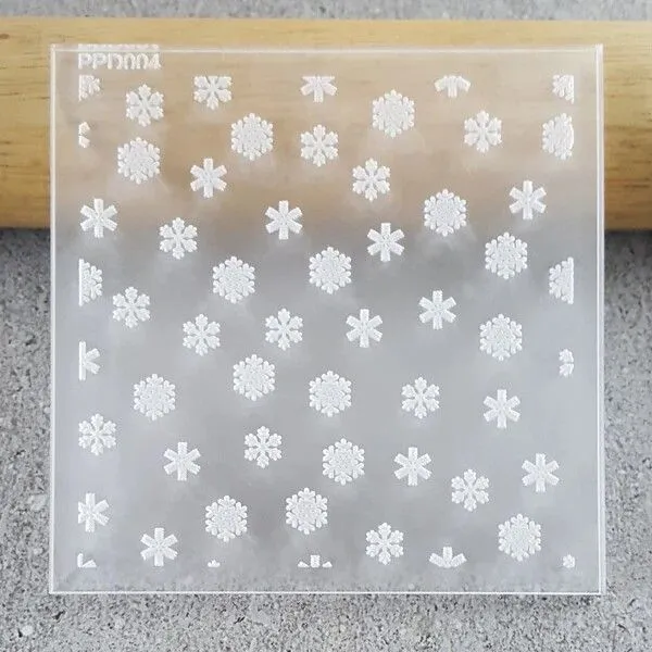 Custom Cookie Cutters Snowflakes Pattern Plate