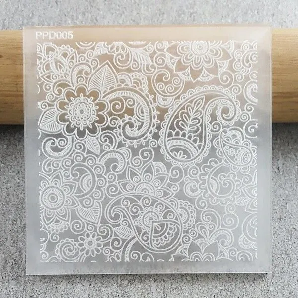Custom Cookie Cutters Paisley Pattern Plate