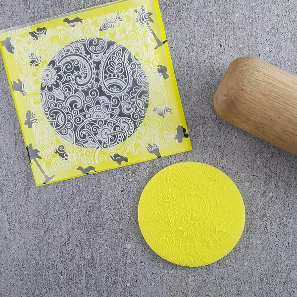Custom Cookie Cutters Paisley Pattern Plate