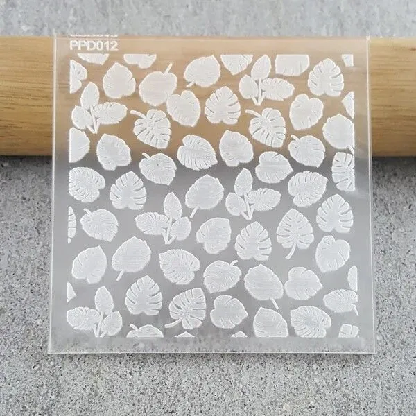 Custom Cookie Cutters Monstera Leaves Pattern Plate