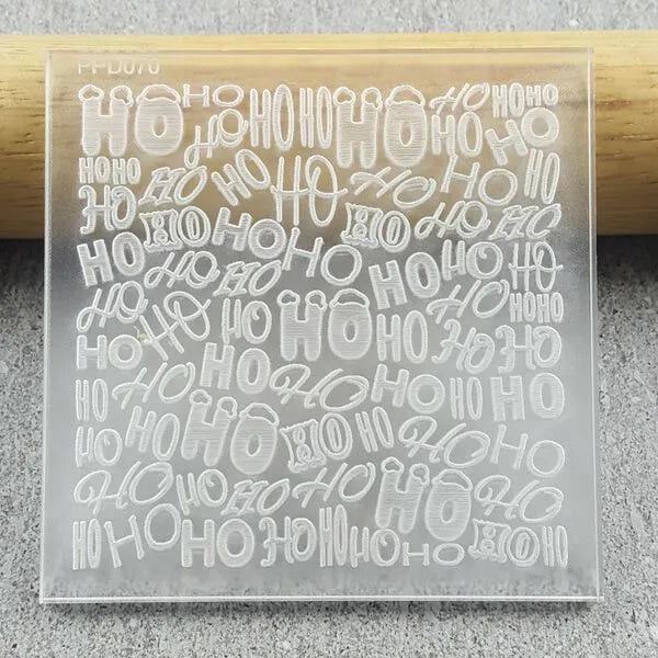 Custom Cookie Cutters HoHoHo Pattern Plate