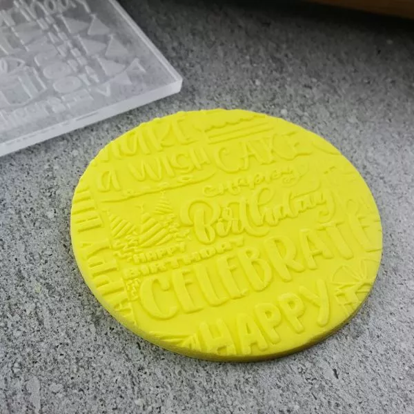 Custom Cookie Cutters Happy Birthday Pattern Plate