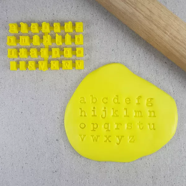 Custom Cookie Cutters Typewriter Lowercase set