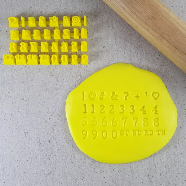 Custom Cookie Cutters Typewriter Number Set