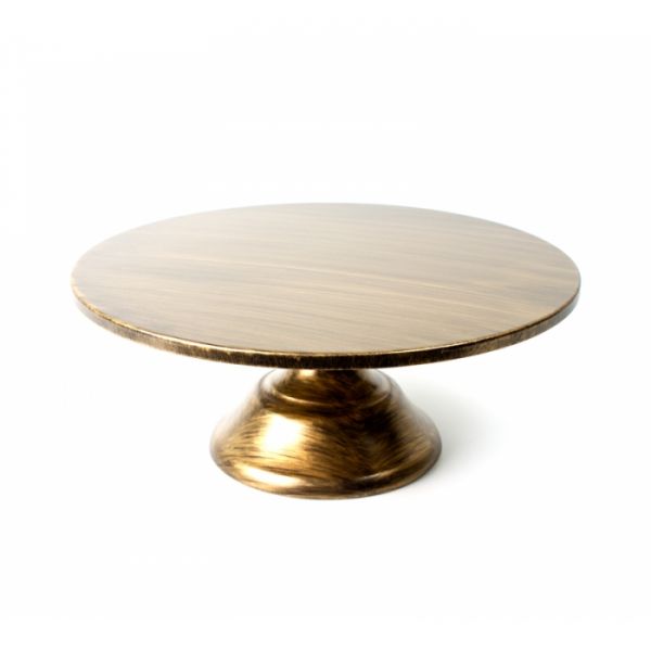 Pedestal Stand - Antique Gold