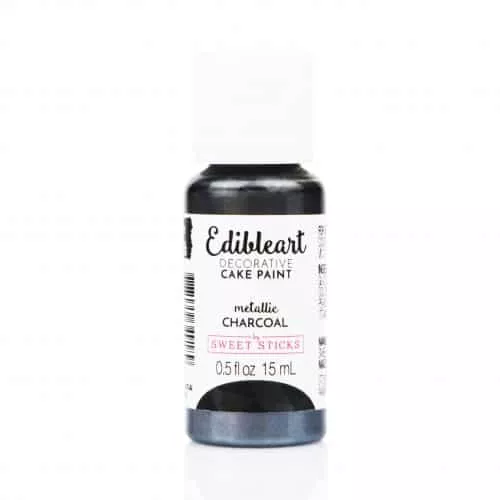 Sweet Sticks Edible Art Paint -Metallic Charcoal