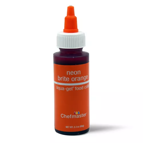 Chefmaster Neon Brite Orange LiquaGel Food Coloring 65g