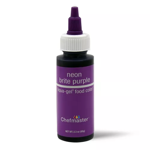 Chefmaster Neon Brite Purple LiquaGel Food Coloring 65g
