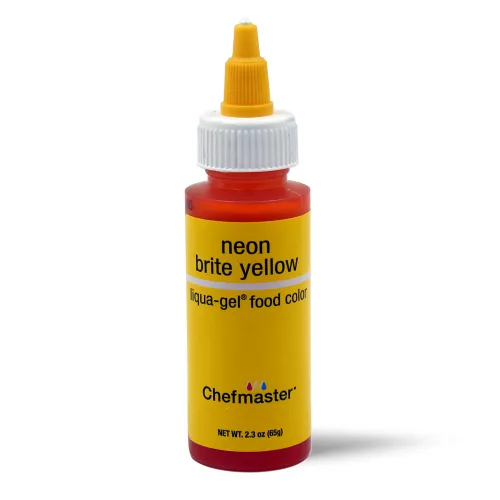 Chefmaster Neon Brite Yellow Liqua-Gel Food Coloring 65g