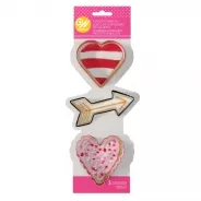 Wilton Hearts and Arrows Cookie Cutter Set