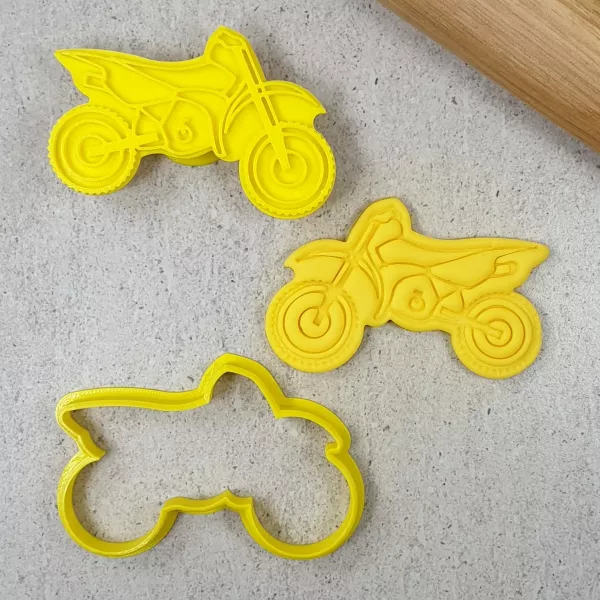 Custom Cookie Cutters Motorcross Bike Cutter & Embosser