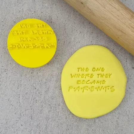 Custom Cookie Cutters The One Where They Became Parents Embosser Custom Cookie Cutters The One Where They Became Parents Embosser