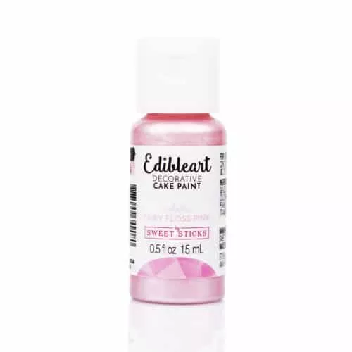 Sweet Sticks Edible Art Paint Metallic Fairy Floss Pink