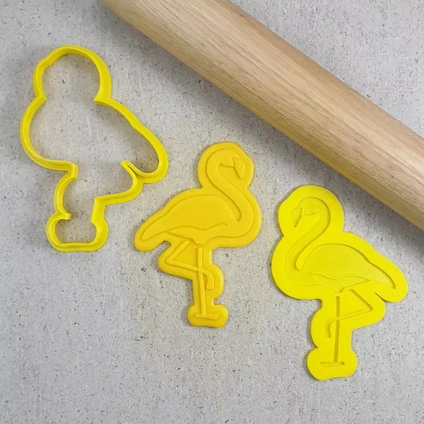 Custom Cookie Cutters Flamingo 3Dmbosser & Cutter Set