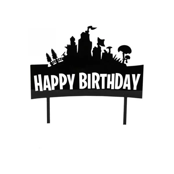 Sugar Crafty Fortnite Happy Birthday Topper