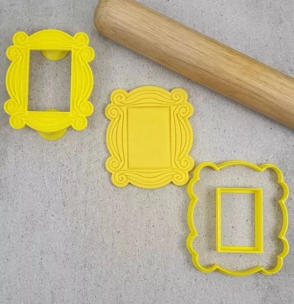 Custom Cookie Cutters Friends Door Frame Cutter and Embosser Set