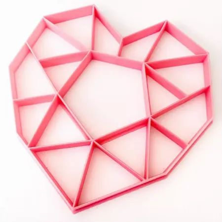 Custom Cookie Cutters Geo Heart Multi Cutter Custom Cookie Cutters Geo Heart Multi Cutter