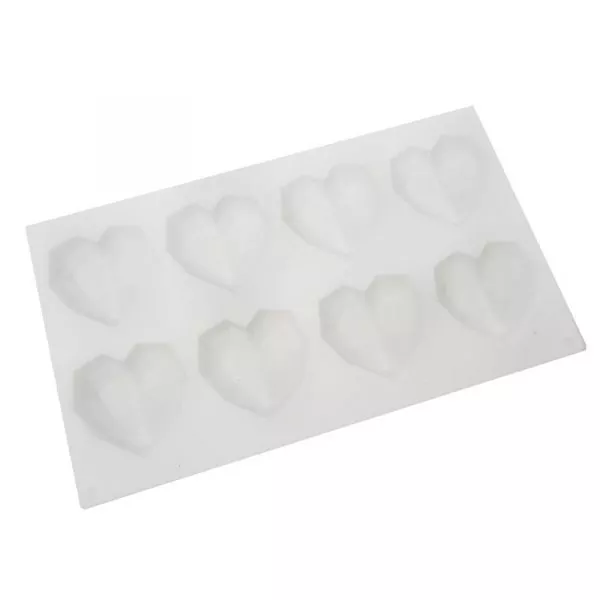 Sugar Crafty Geo Hearts Silicone Mould
