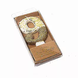 8cm Number 9 Glitter Dipped Candle