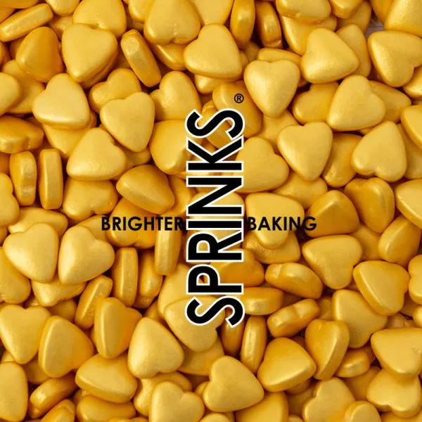 Sprinks gold hearts