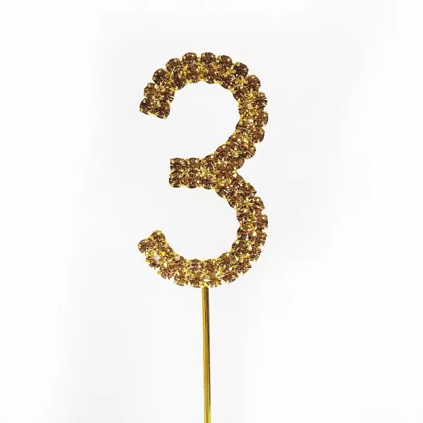 GoBake Diamante Gold 3 Topper
