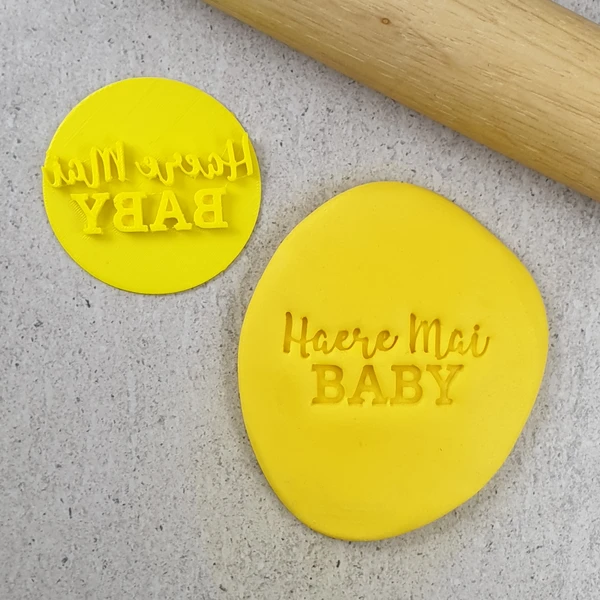 Custom Cookie Cutters Haere Mai Baby Embosser