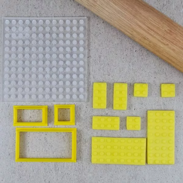 Custom Cookie Cutters Lego Cutter and Debosser Set