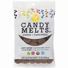 Wilton Light Cocoa Candy Melts-CLEAR
