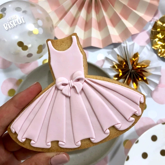 Custom Cookie Cutters Little Biskut Tutu Cutter and Embosser