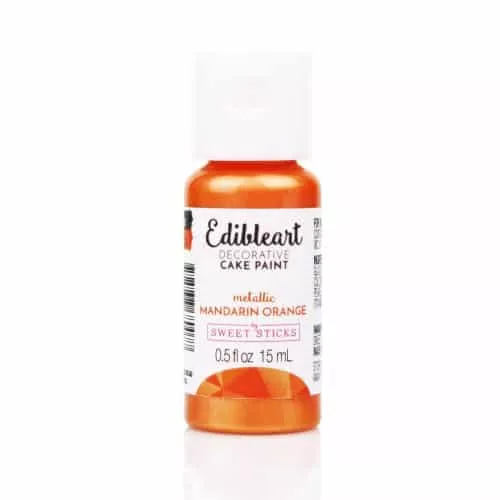 Sweet Sticks Edible Art Paint -Metallic Mandarin Orange