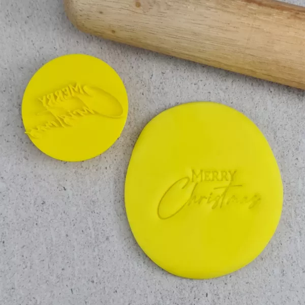 Custom Cookie Cutters Merry Christmas Embosser v3