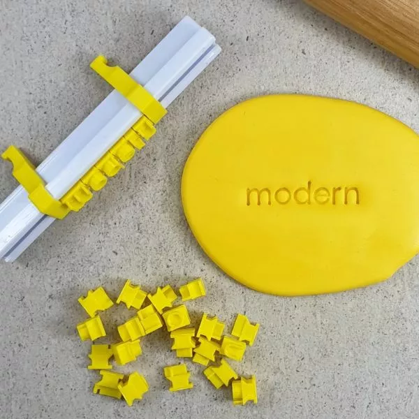 Modern Font Stamps - lowercase