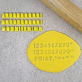 Modern Font Stamps  numbers
