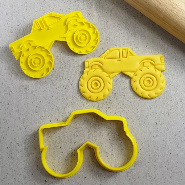 Custom Cookie Cutters Monster Truck Cutter & Embosser